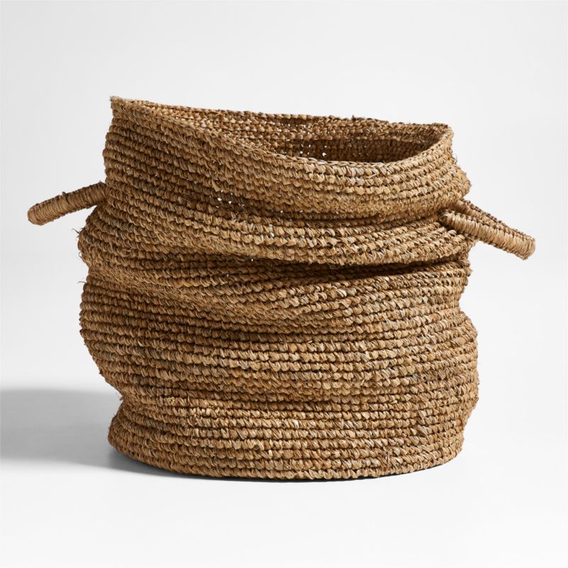 Wobbly Natural Brown Decorative Basket by Leanne Ford