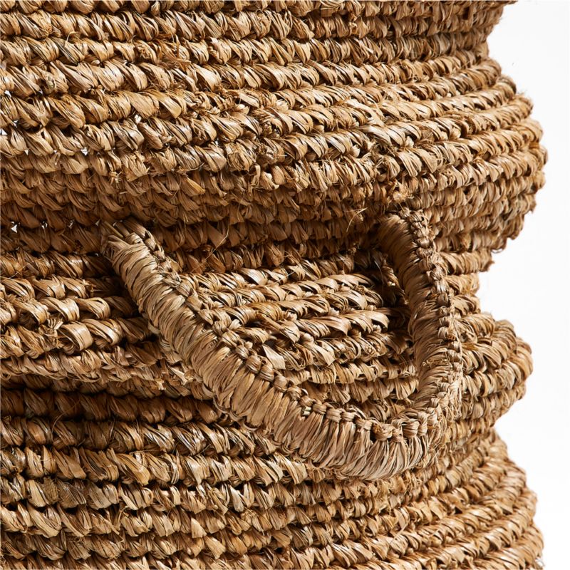 Wobbly Natural Brown Decorative Basket by Leanne Ford