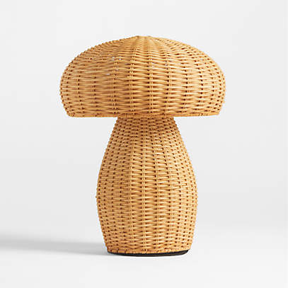Wonderland Natural Wicker Rattan Kids Table Lamp by Leanne Ford + Reviews | Crate & Kids