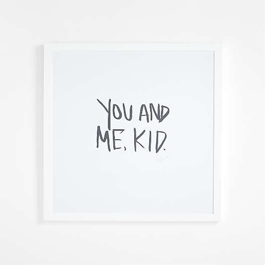 You And Me Kid Framed Wall Art by Leanne Ford Print