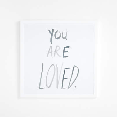 You Are Loved Framed Wall Art by Leanne Ford Print