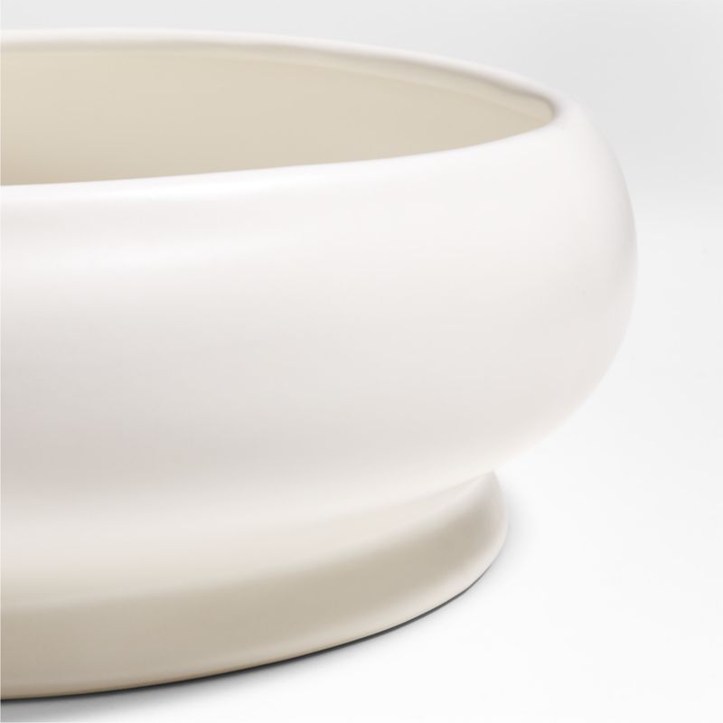 Yuki White Stoneware Decorative Centerpiece Bowl by Leanne Ford - image 8 of 9