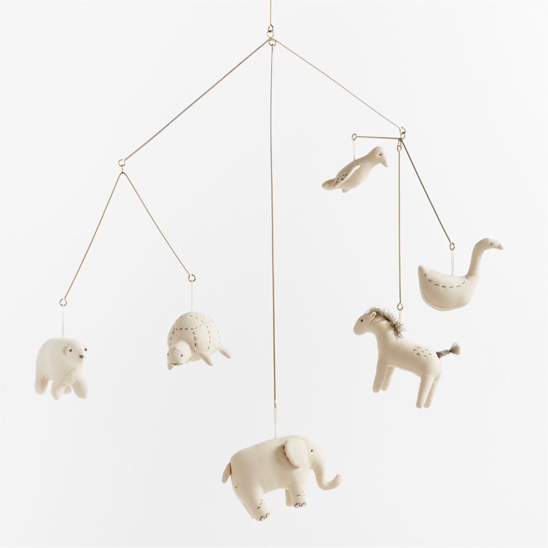 Zoo Animal Baby Mobile by Leanne Ford