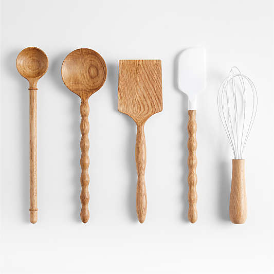 Arbor Silicone and Oak Wood Spatula by Laura Kim