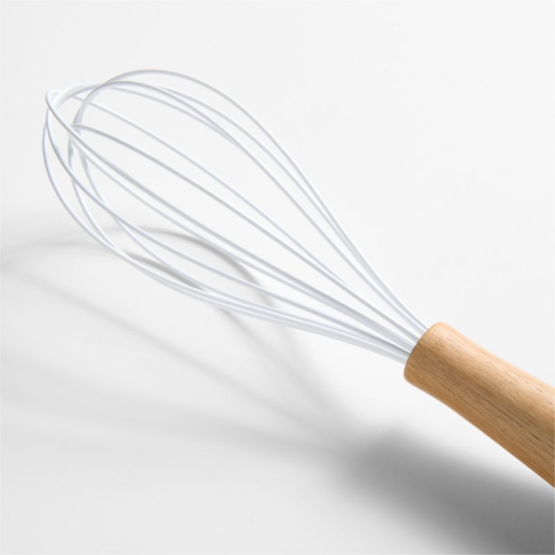 Arbor 12" Silicone and Oak Wood Whisk by Laura Kim