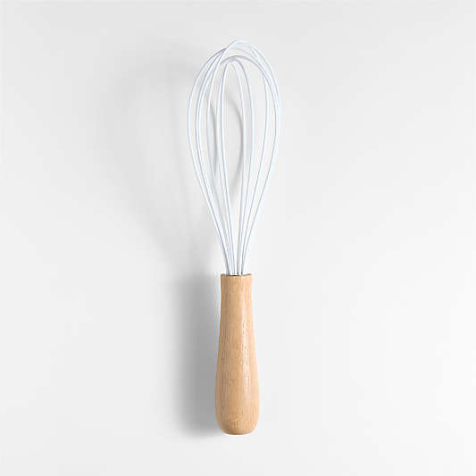 Arbor 12" Silicone and Oak Wood Whisk by Laura Kim