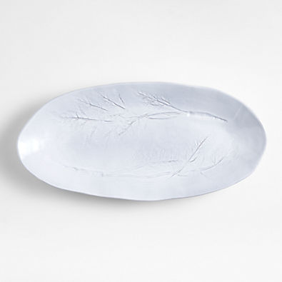 View Carotte Oval Ceramic Serving Platter by Laura Kim details