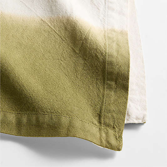 Dipped in Spinach Green Dip Dye Cotton Napkin by Laura Kim