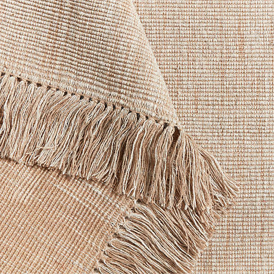 Flatweave Jute Tassel Natural Area Rug 8'x10' by Laura Kim