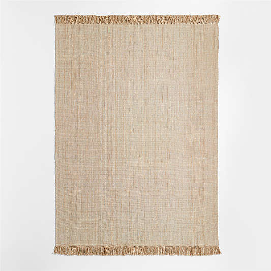 Flatweave Jute Tassel Natural Area Rug 8'x10' by Laura Kim