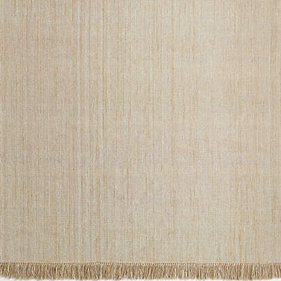 Flatweave Jute Tassel Natural Area Rug Swatch 12"x18" by Laura Kim