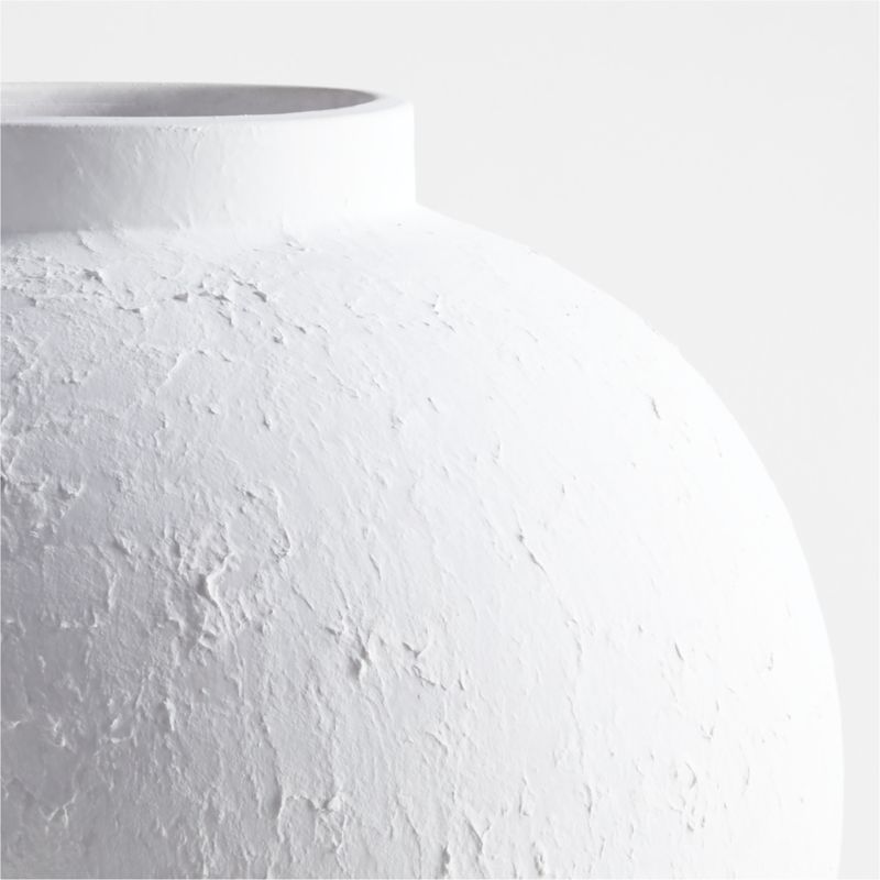 Lorient Large White Textured Ceramic Vase 18" by Laura Kim - image 6 of 7