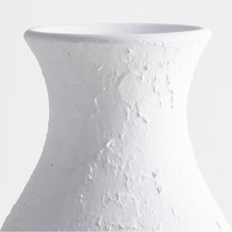 Lorient Small White Textured Ceramic Vase 15" by Laura Kim - image 5 of 6