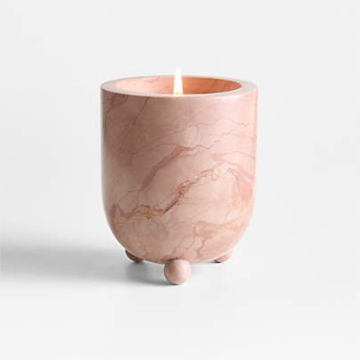 Marble Garden Carrot Flower Scented Candle by Laura Kim