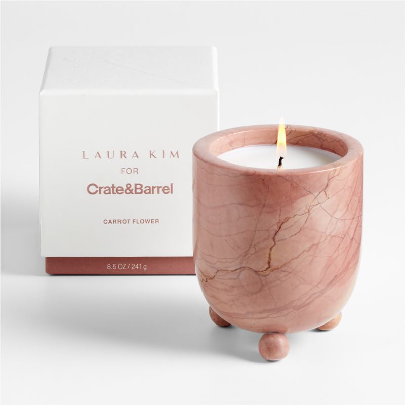 Marble Garden Carrot Flower Scented Candle by Laura Kim - image 2 of 4