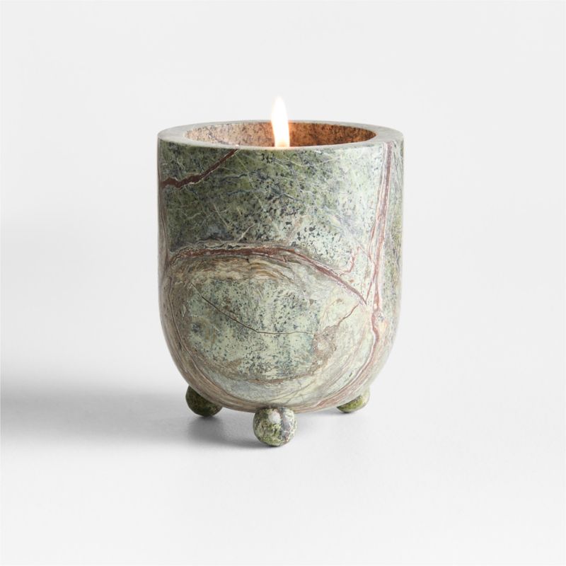 Marble Garden Dill Scented Candle by Laura Kim | Crate & Barrel