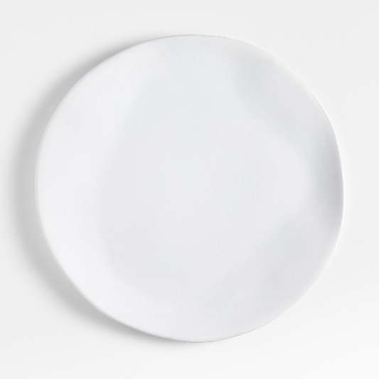 Petals White Stoneware Dinner Plate by Laura Kim