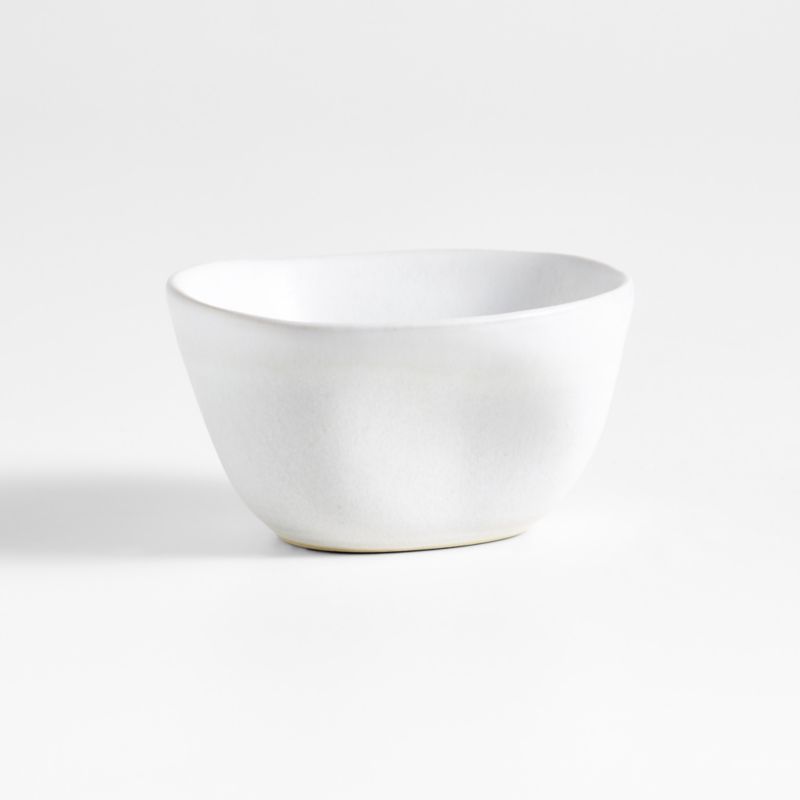 Petals White Stoneware Mini Bowl by Laura Kim