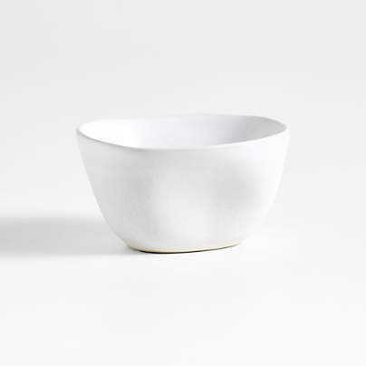 Petals White Stoneware Mini Bowl by Laura Kim