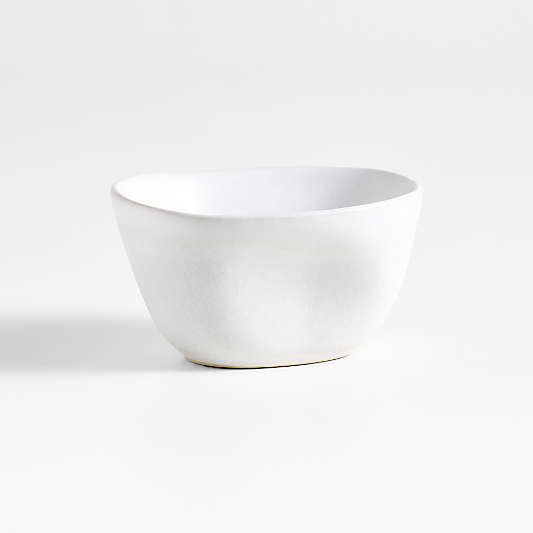 Petals White Stoneware Mini Bowl by Laura Kim