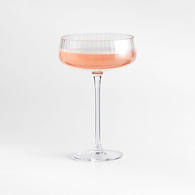 View Plisse Fluted 9-Oz. Coupe Glass by Laura Kim details