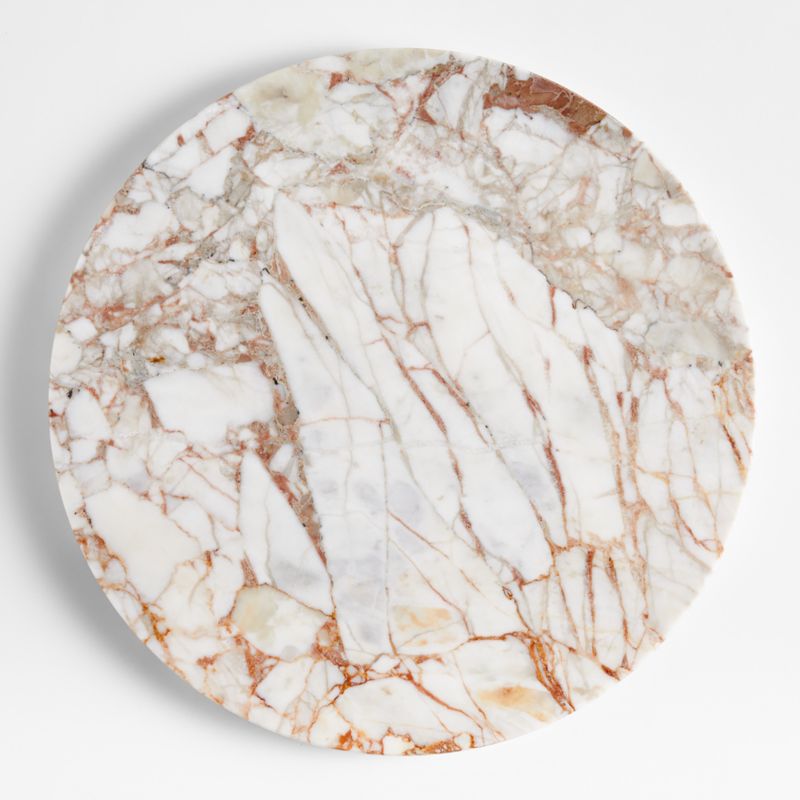 Rosette Round Marble Board by Laura Kim | Crate & Barrel