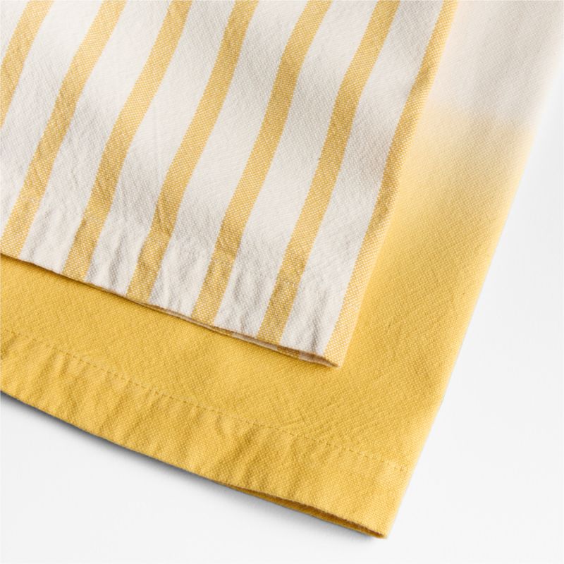 Dipped in Turmeric and Striped Organic Cotton Kitchen Towels, Set of 2 by Laura Kim - image 2 of 3