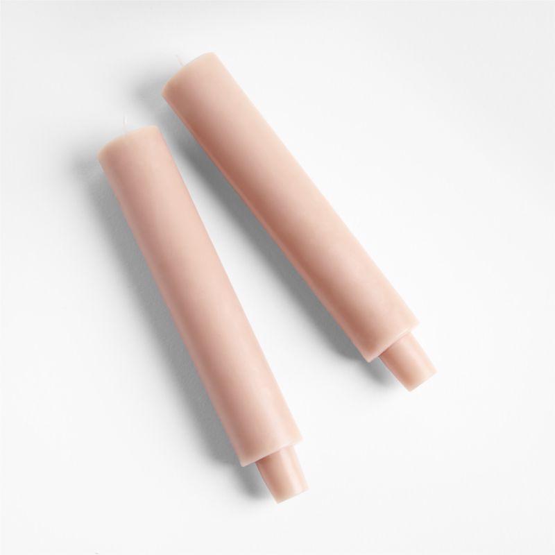 Peony Cylinder Taper Candles, Set of 2 by Laura Kim