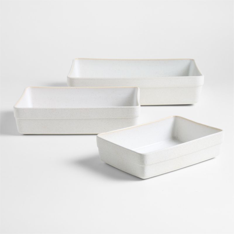 Terre Ceramic Bakers, Set of 3 by Laura Kim
