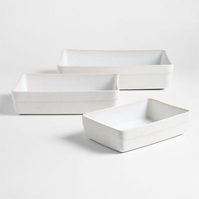 View Terre Ceramic Bakers, Set of 3 by Laura Kim details