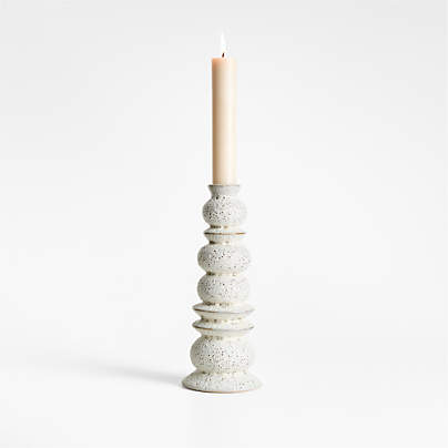 Toulouse Large Ceramic Taper Candle Holder by Laura Kim