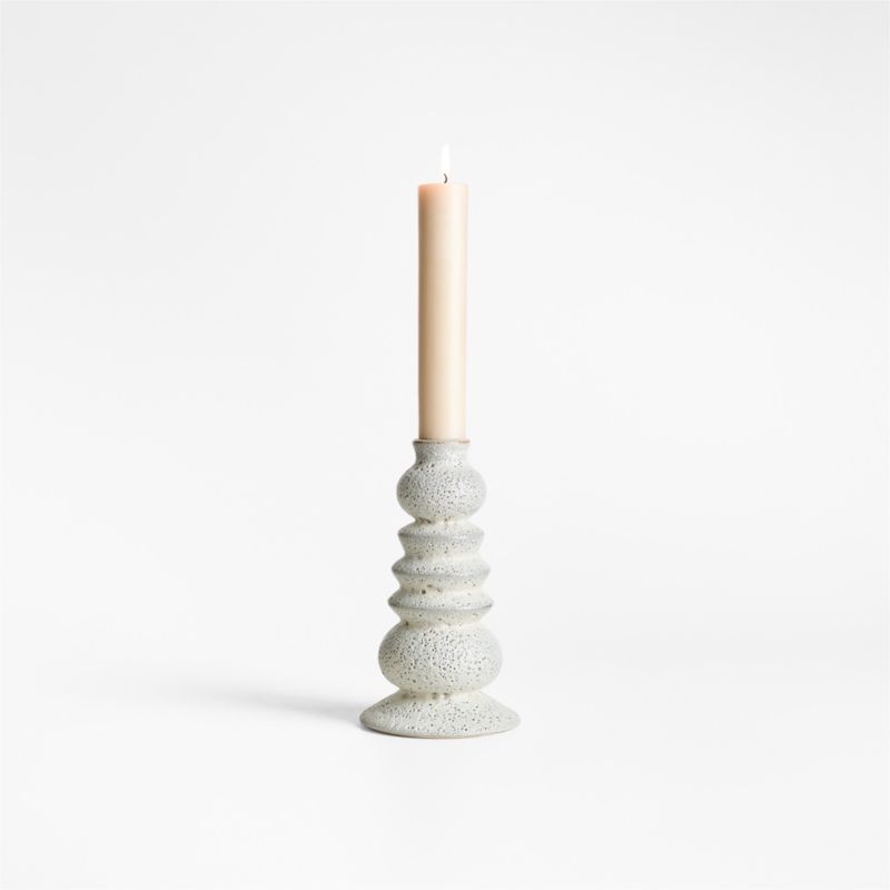 Toulouse Small Ceramic Taper Candle Holder by Laura Kim - image 0 of 6