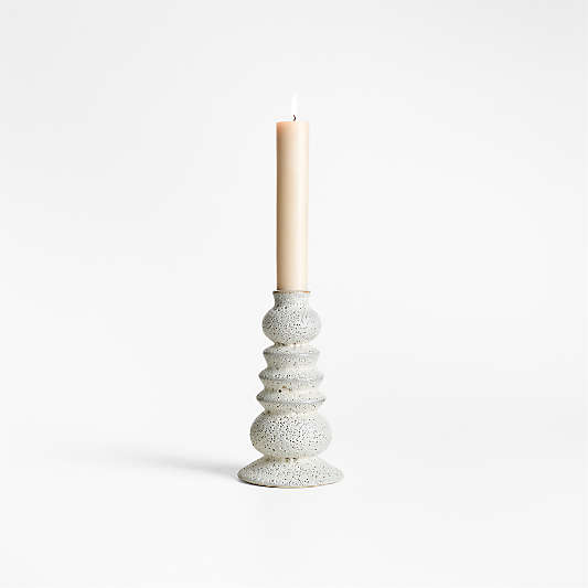 Toulouse Small Ceramic Taper Candle Holder by Laura Kim