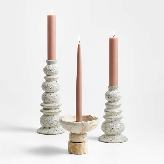 Toulouse Large Ceramic Taper Candle Holder by Laura Kim