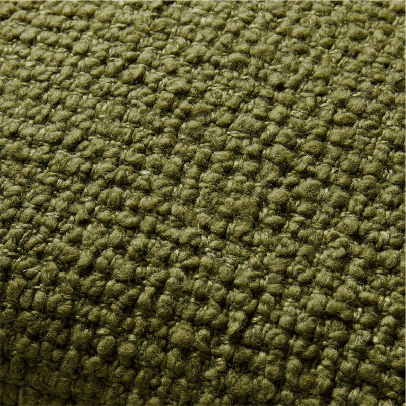 Wool Boucle 22"x15" Oregano Green Throw Pillow Cover by Laura Kim