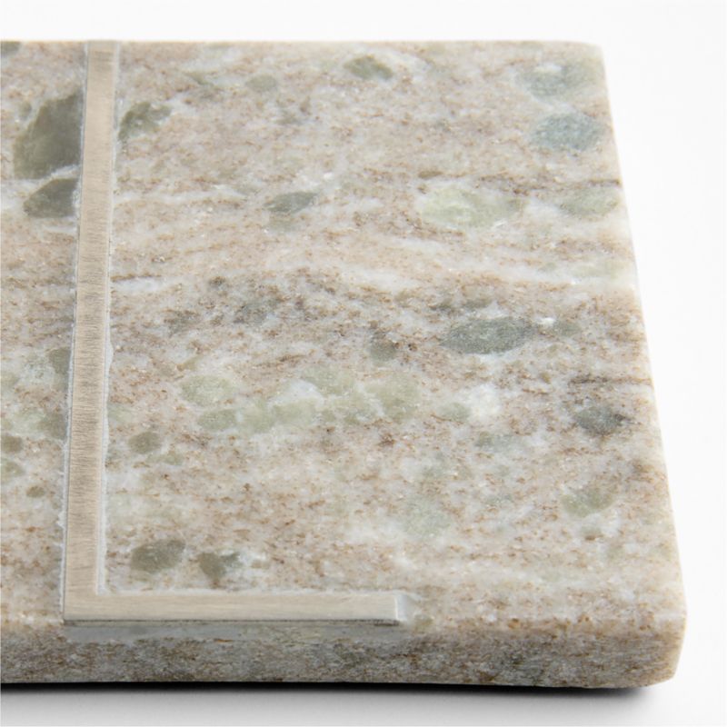 Tuscan Kitchen Marble "L" Monogram Coasters, Set of 4 - image 2 of 4