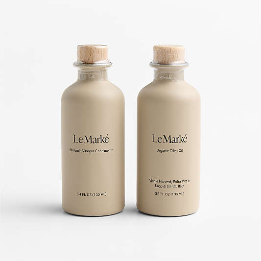 Le Marke Petite Tavola Organic Olive Oil + Balsamic Vinegar Gift Set