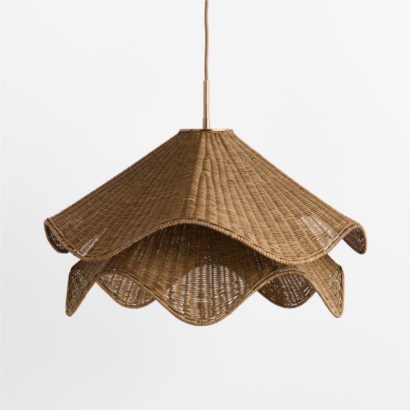 Lia Pendant Light with Dark Fiber Shade - image 5 of 12