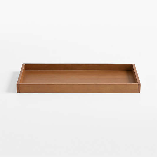 Crosby Antique Amber Wood Baby Changing Table Topper by Sharland England