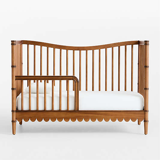 Crosby Antique Amber Wood Toddler Bed Rail by Sharland England