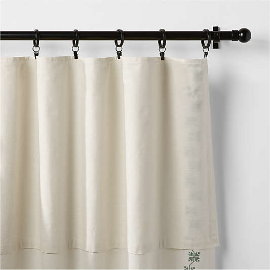 Cross Stitch Embroidered Organic Cotton Kids Curtain Panel by Sharland England