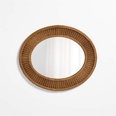 Fable Rattan Mirror by Sharland England