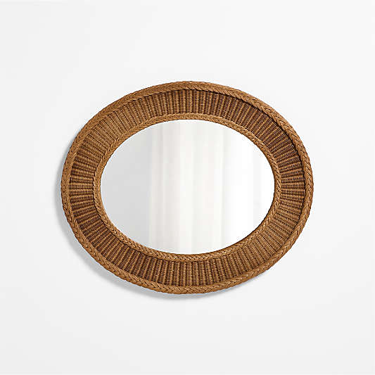 Fable Rattan Mirror by Sharland England