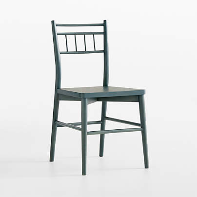 Jamieson Balsam Green Wood Kids Desk Chair by Sharland England