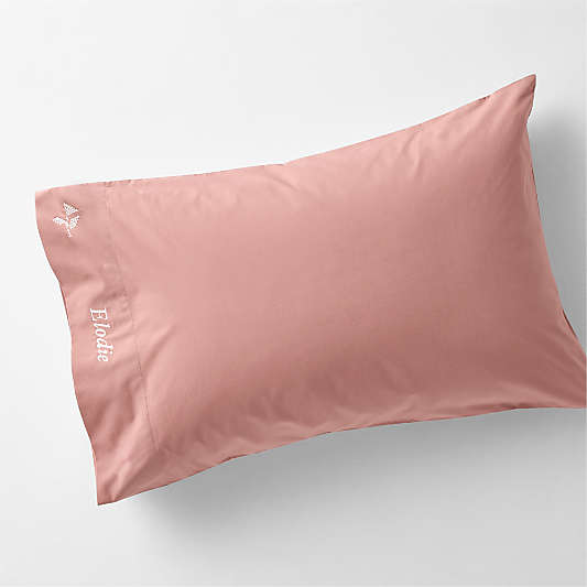 Lake House Cozy Cloud Heirloom Rose Organic Cotton Kids Pillowcase By Sharland England