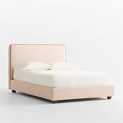 Petit Matelot Rust Red Striped Upholstered Kids Full Bed by Sharland England