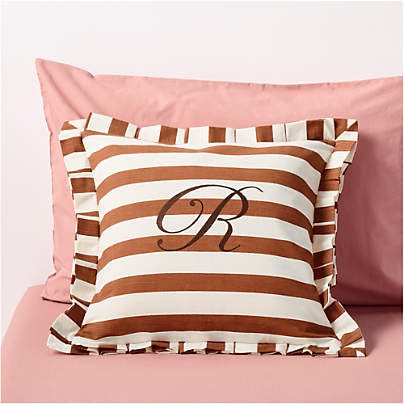 Pleated Red Stripe Kids Throw Pillow by Sharland England