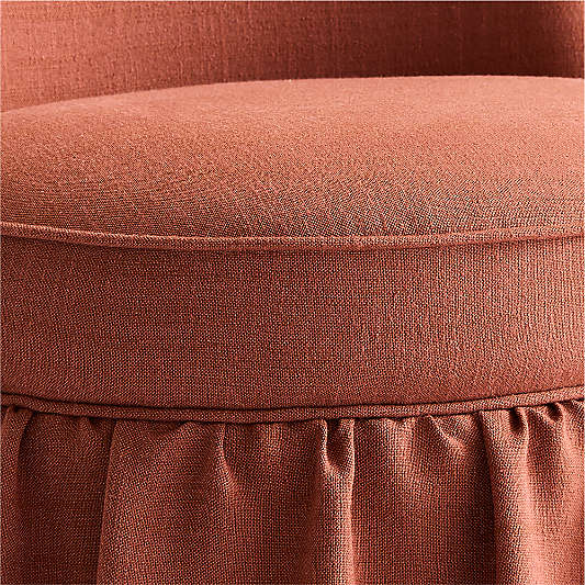 Volant Rust Red Kids Vanity Stool by Sharland England