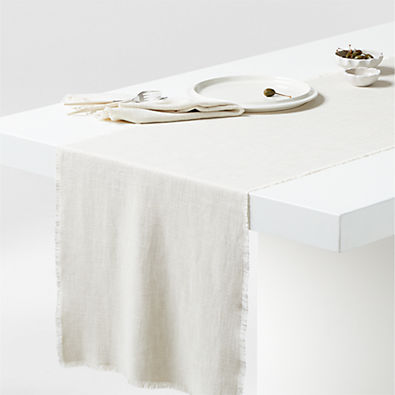 View Frange 90" Fringe Table Runner by Athena Calderone details