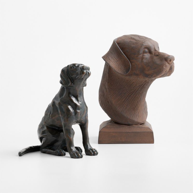 Labrador Bust Metal Decorative Sculpture - image 4 of 6
